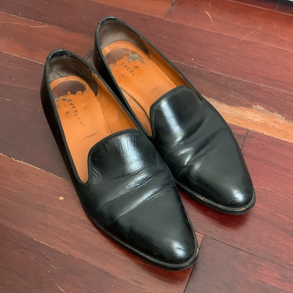 Black Leather Everlane Loafers - made in Italy - Picture 4 of 11